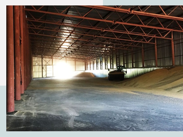 Строительство зернохранилищ в Сорочинске