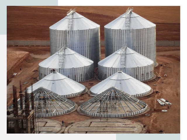 Строительство зерновых силосов в Сорочинске