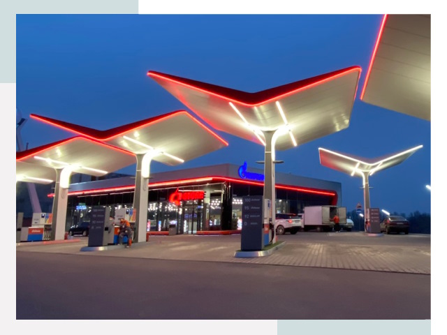 Навесы для АЗС в Сорочинске